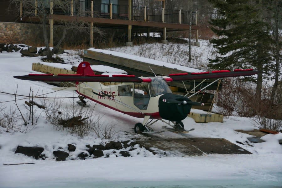 Survey plane on Isle Royale (courtesy Isle Royale Wolf-Moose Project)