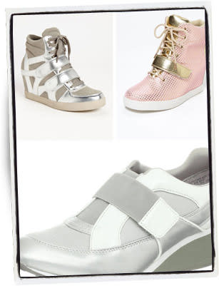 Arriba: Zapatillas de Nordstrom - Foto: shop.nordstrom.com. Abajo: Modelo de Anne Klein – Foto: amazon.com