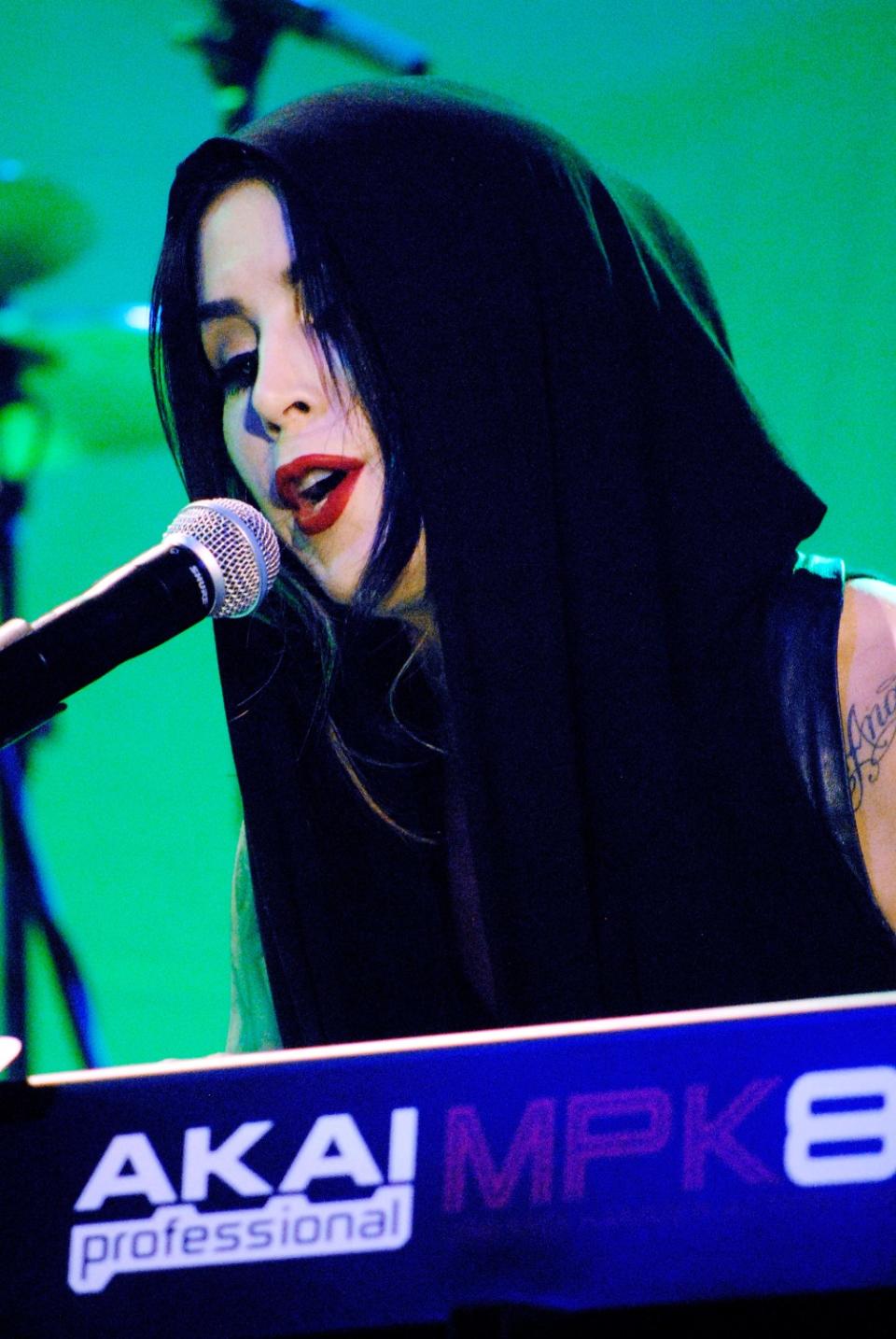 Kat Von D sings at the L.A. Gay & Lesbian Center's "An Evening With Women."