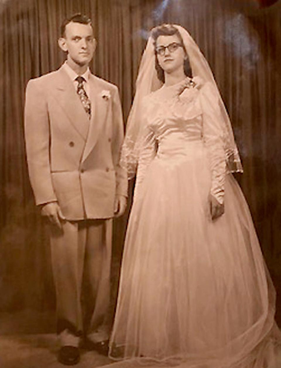 Bill Wilson and Norma Kiper pose for a pre-wedding photo in 1951. Circumstances did not allow for the Wilsons to be married in Illinois, so they were married at Wilson's parents home in Kentucky.