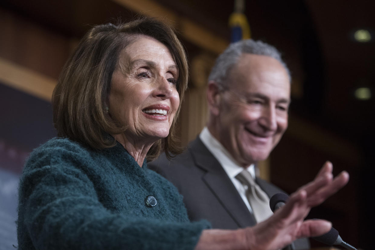 If Democrats retake the House, House Minority Leader Nancy Pelosi (D-Calif.) could once again serve as House speaker. (Photo: Tom Williams/CQ Roll Call via Getty Images)