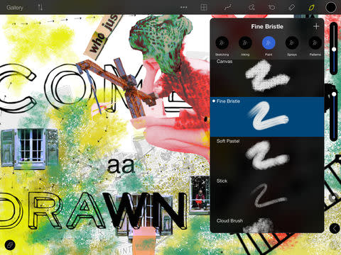 2D - Paint, Draw, Sketch, Collage 混合媒體藝術工具，app說明由三嘻行動哇@Dr.愛瘋所提供
