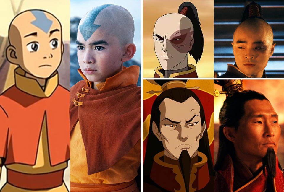 Avatar The Last Airbender Netflix Cast Live-Action Vs. Animated