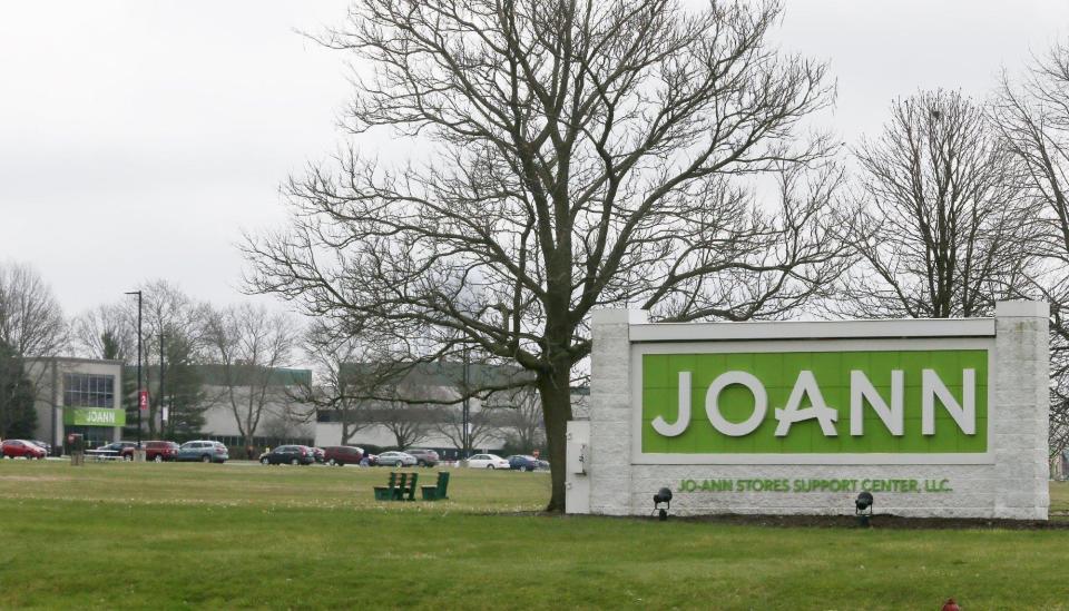 The Joann headquarters is at Barlow and Darrow roads in Hudson.