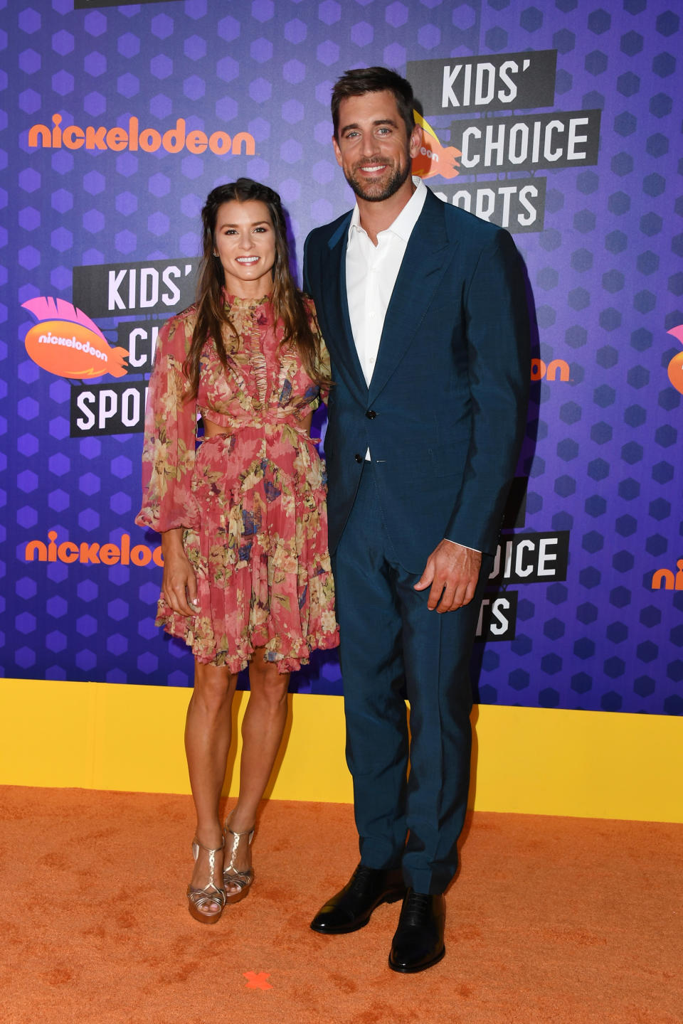 Danica Patrick and Aaron Rodgers