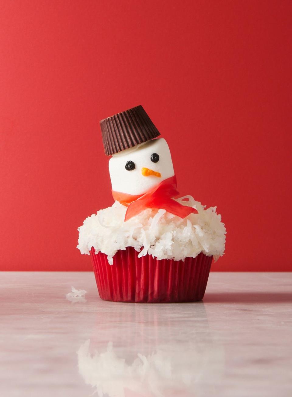 Snowman Cupcakes