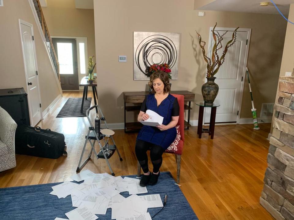 In the early days of the COVID-19 pandemic, Nancy Cox turned her living room into a home studio where she anchored the evening news. She regularly changed the flowers and photos behind her. And viewers noticed.