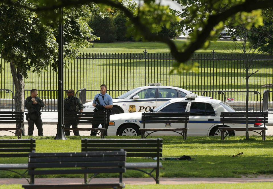 White House on lockdown after report of nearby shooting