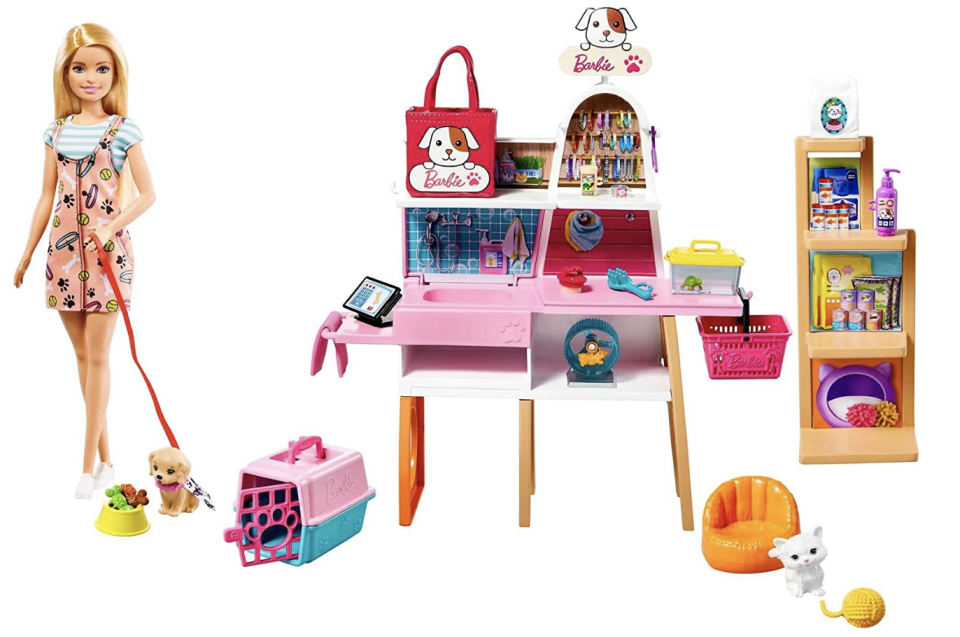 Barbie & Pet Boutique Playset (photo via Amazon)