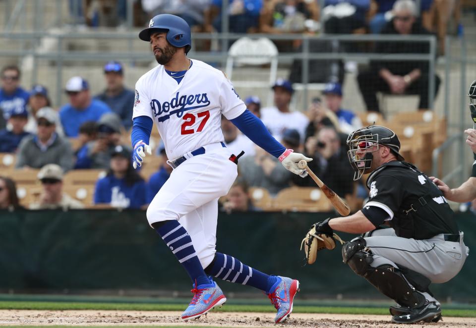 Matt Kemp looks young again with the Dodgers. (AP Photo)