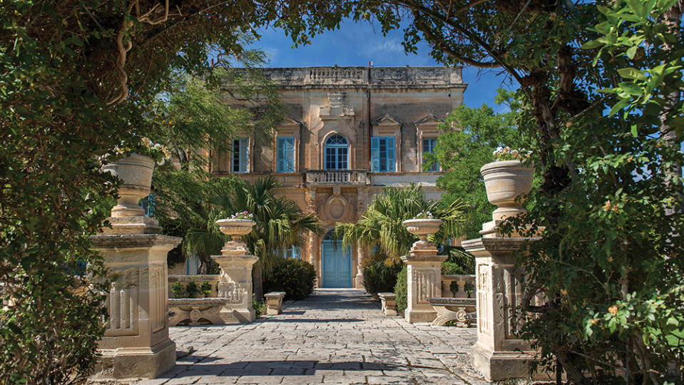 The garden at Villa Bologna