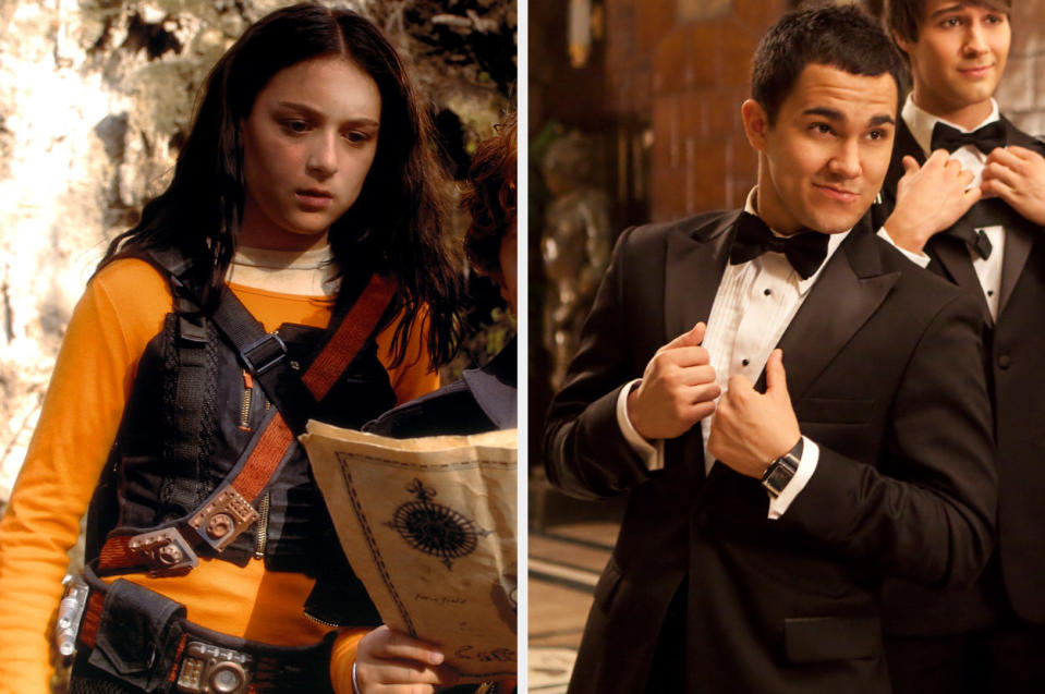 Alexa Vega in "Spy Kids" and Carlos Pena in "Big Time Rush"