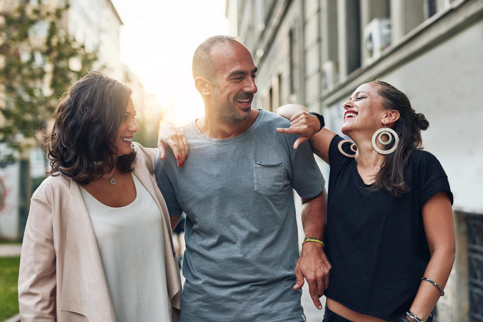 Polyamorous relationships can come in various sizes, including vees, triads and quads. (Photo via Getty Images)