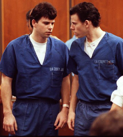 AP Photo/Nick Ut Lyle and Erik Menendez August 6, 1990, Santa Monica Courtroom.