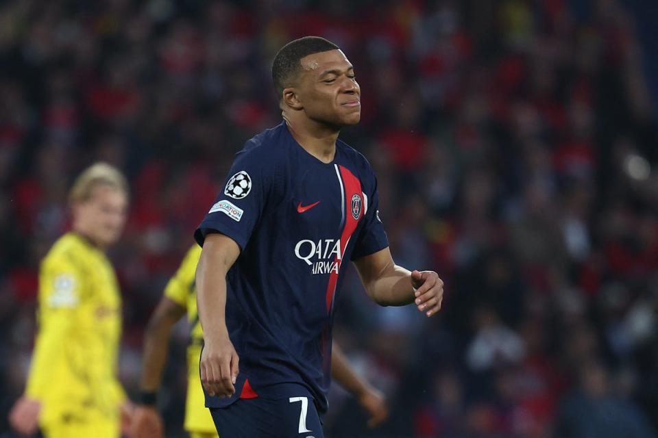 Kylian Mbappe will leave PSG without winning the Champions League (AFP via Getty Images)