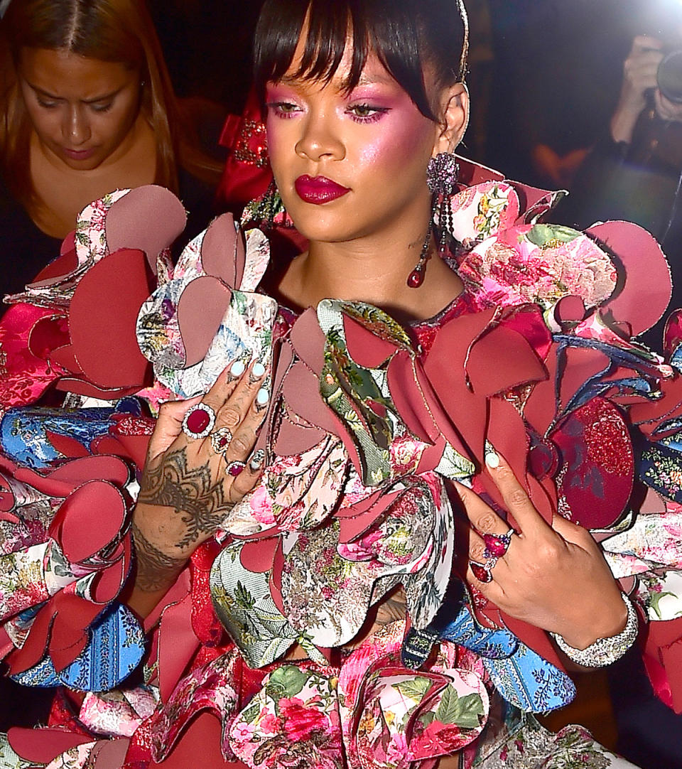 Rihanna's Met Gala nail art was the best. (Photo: Getty Images)