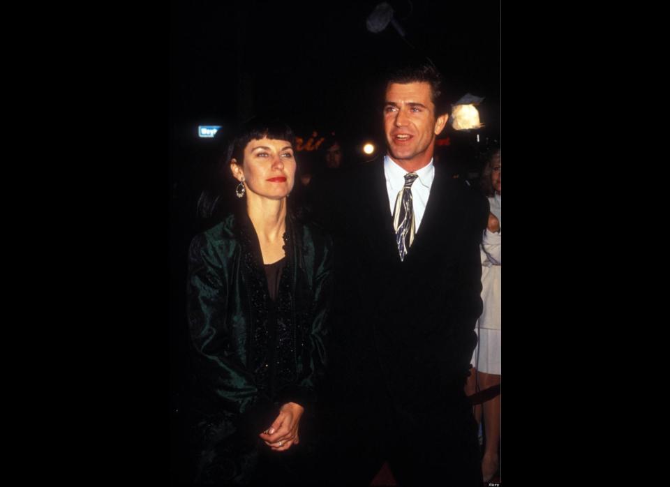 Mel Gibson's estranged wife, Robyn, <a href="http://www.huffingtonpost.com/2009/04/13/mel-gibson-divorce-shock-_n_186211.html" target="_hplink">filed to divorce the actor</a> in April 2009 after <a href="http://articles.nydailynews.com/2011-12-24/news/30555595_1_oksana-grigorieva-robyn-gibson-mad-mel  " target="_hplink">31 years of marriage</a> and <a href="http://www.people.com/people/article/0,,20556666,00.html" target="_hplink">seven children</a> together.     Robyn, who filed after news broke that <a href="http://articles.nydailynews.com/2011-12-24/news/30555595_1_oksana-grigorieva-robyn-gibson-mad-mel" target="_hplink">Gibson's now-estranged girlfriend</a>, Oksana Grigorieva was pregnant, reportedly walked away with half of his estimated <a href="http://www.people.com/people/article/0,,20556666,00.html" target="_hplink">$850 million dollar fortune</a> when their divorce was finalized in December 2011.  