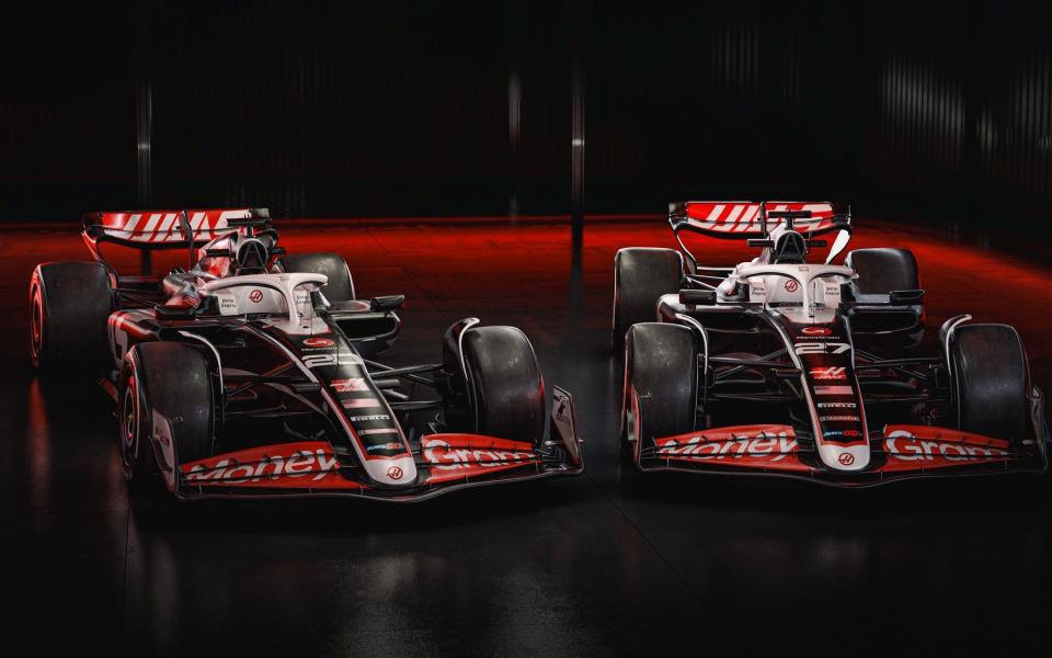 A render of the Haas VF-24 F1 car