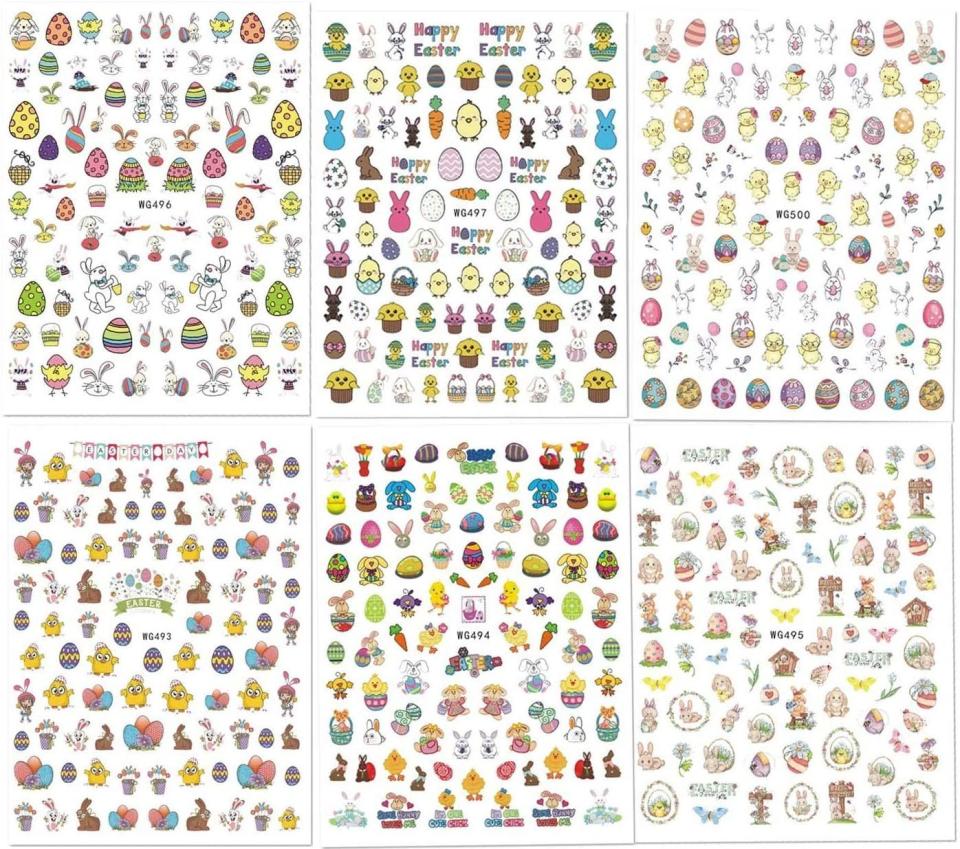 34) Easter Nail Art Decals