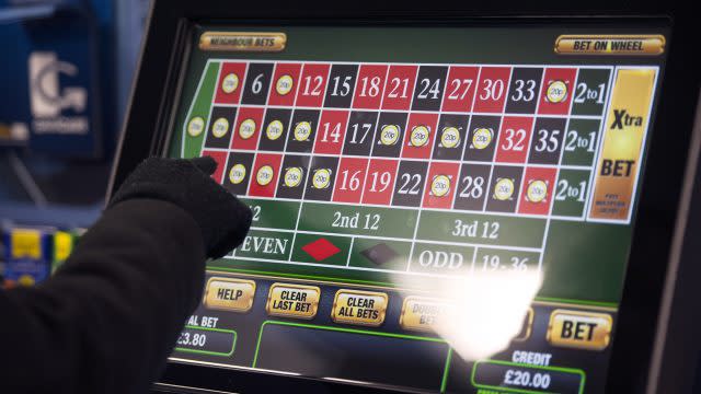 A gambling machine