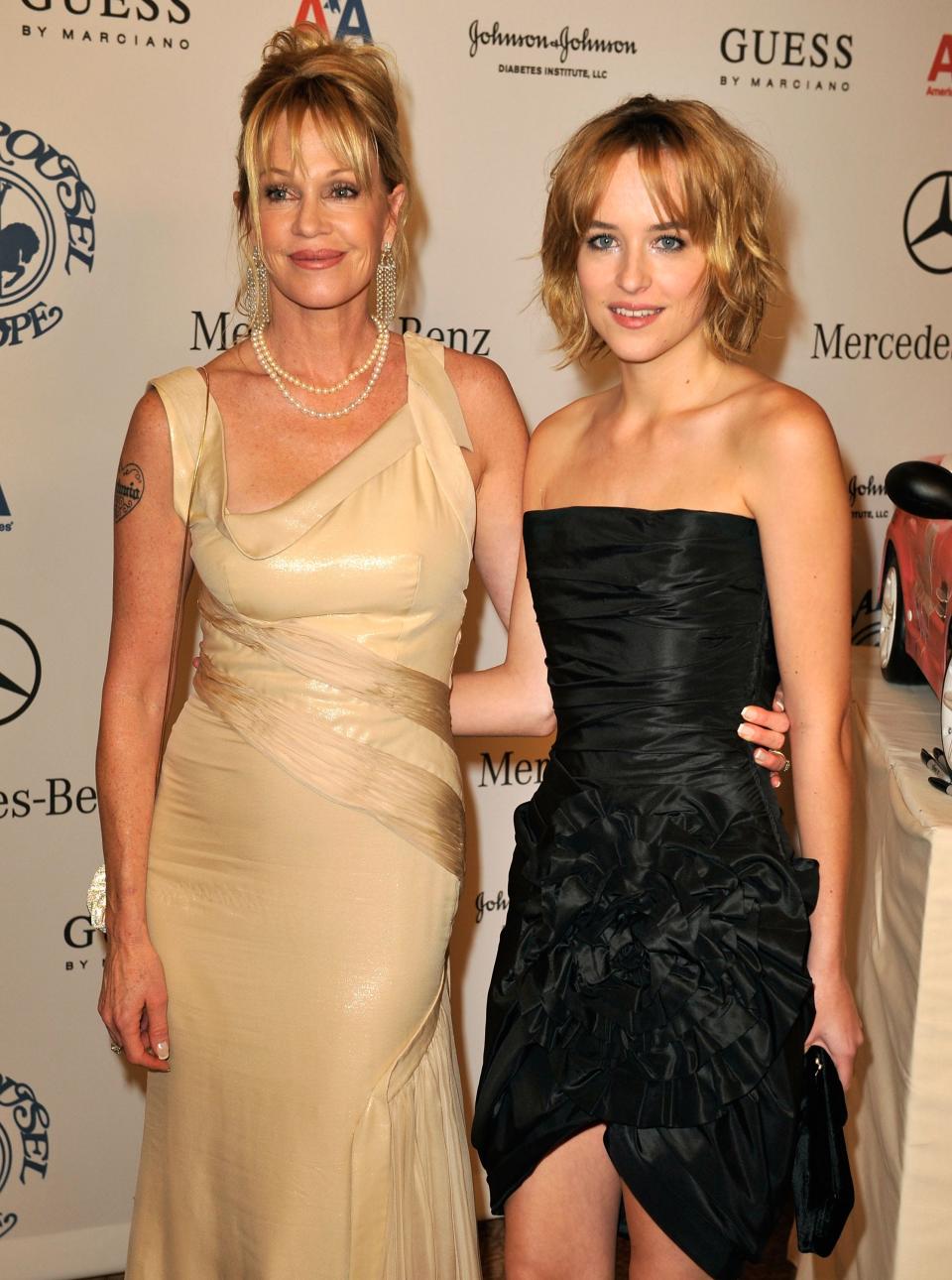 Dakota Johnson and Melanie Griffith at the  30th Anniversary Carousel Of Hope Ball October 2008