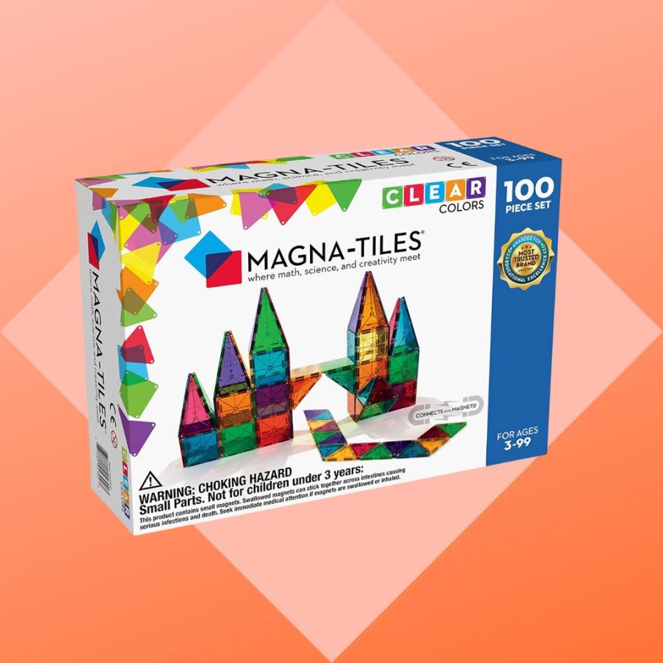 Magna-Tiles are definitely an investment, but they're worth it, providing years' worth of entertainment and enrichment. They can help to reinforce fine motor, spatial and teamwork skills along with pattern, shape and color recognition. And did we mention that they're just plain fun?You can buy the 100-piece clear colors set from Amazon for around $116. 