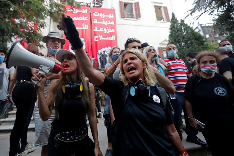 Protests called for in central Beirut days after devastating explosion