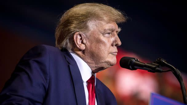 PHOTO: Former President Donald Trump speaks at a rally in Casper, Wyo., May 28, 2022. (Chet Strange/Getty Images, FILE)