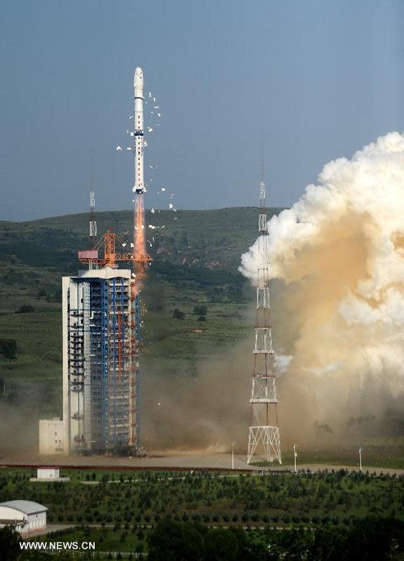 China rocketed the Chuangxin-3, Shiyan-7 and Shijian-15 satellites into space on July 20, 2013 from the Taiyuan Satellite Launch Center in North China's Shanxi Province. The trio of satellites is reportedly being used mainly for conducting scie