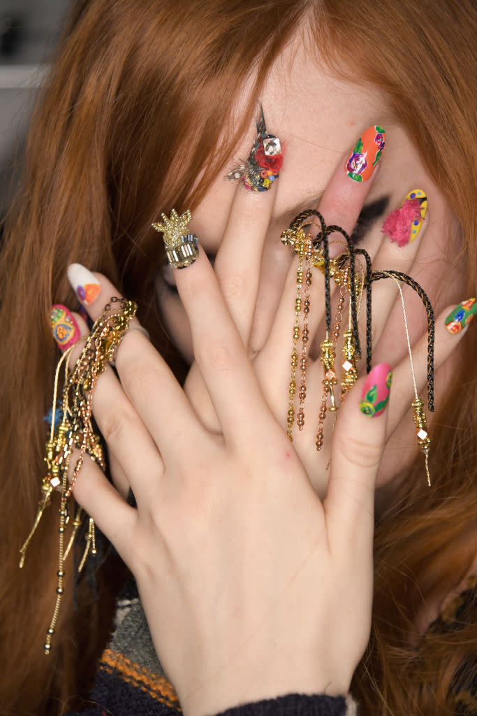 <p>Another hot manicure creation by the CND team. (Photo: Getty Images) </p>