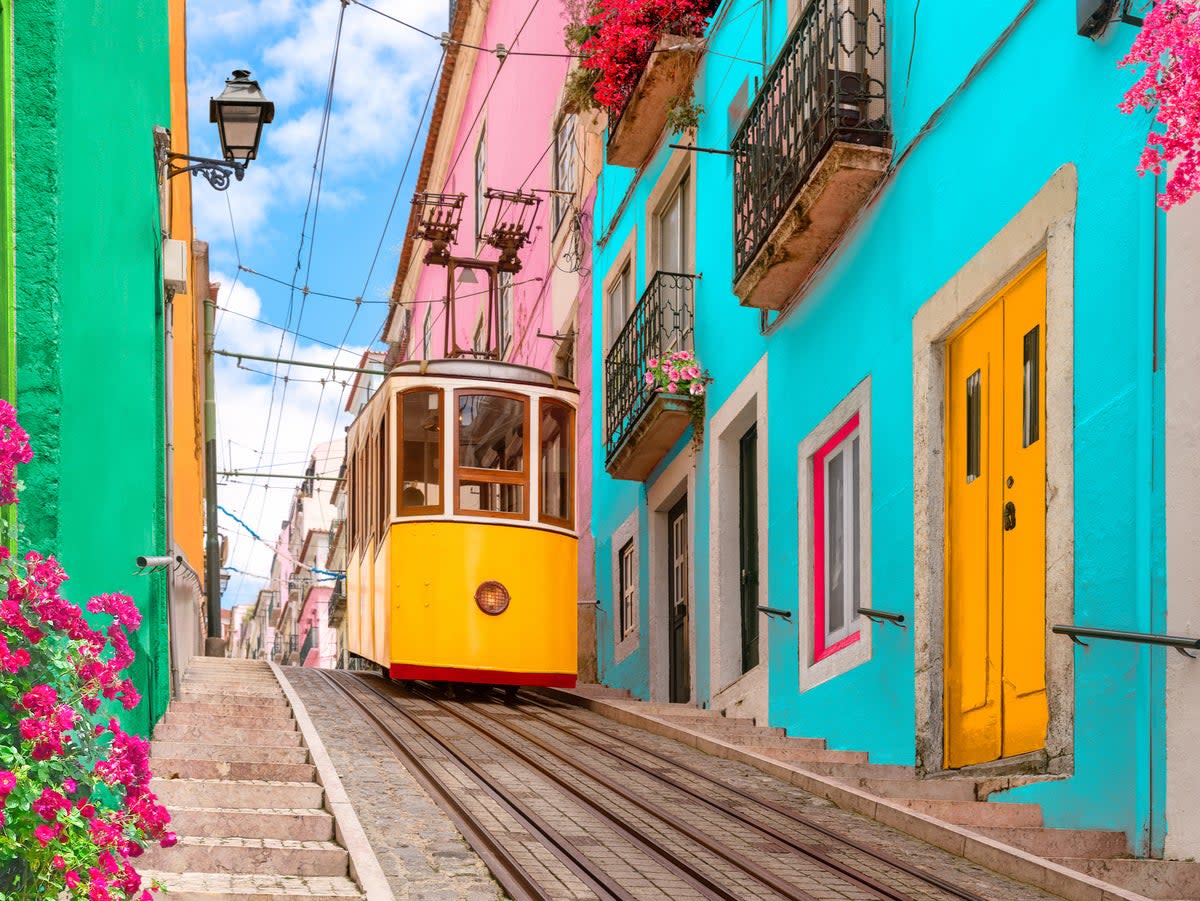 Elevador da Bica has been dubbed “the most photographed funicular in Lisbon” (Getty Images)