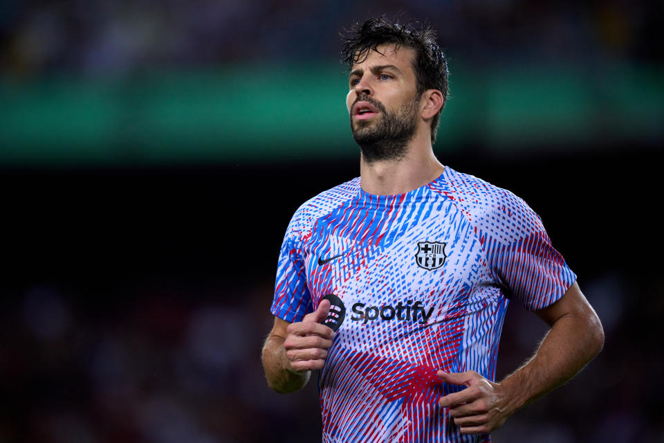 Gerard Piqué entrenando con el Barcelona. (Foto: Alex Caparros / Getty Images).