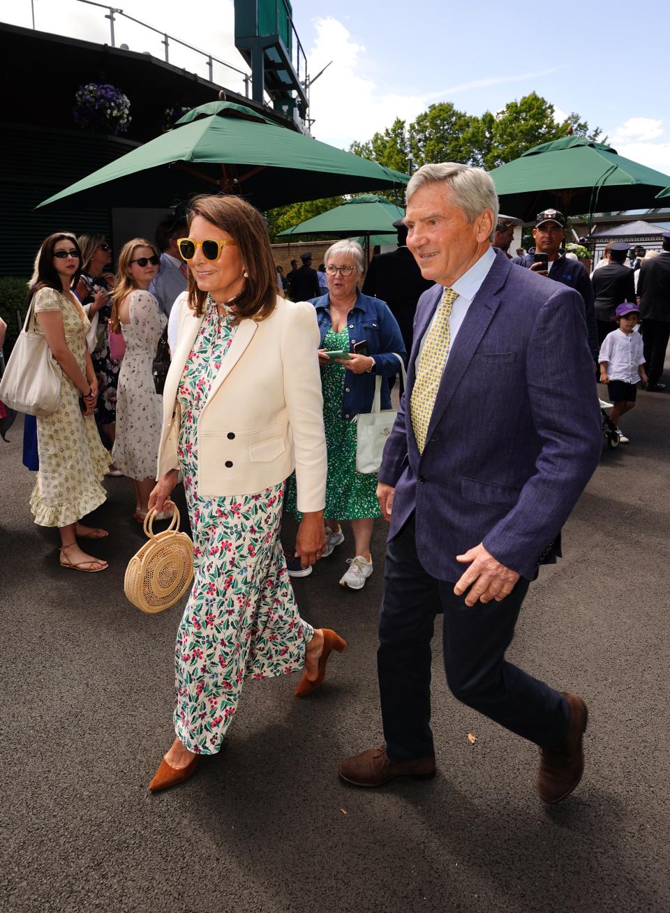 This is their second public outing since the annoucement of their daughter’s cancer diagnosis. (Zac Goodwin/PA Wire)