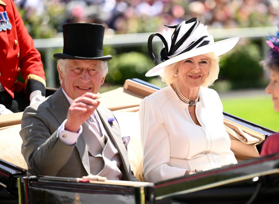 King Charles III and Queen Camilla attend day four of Royal Ascot 2023