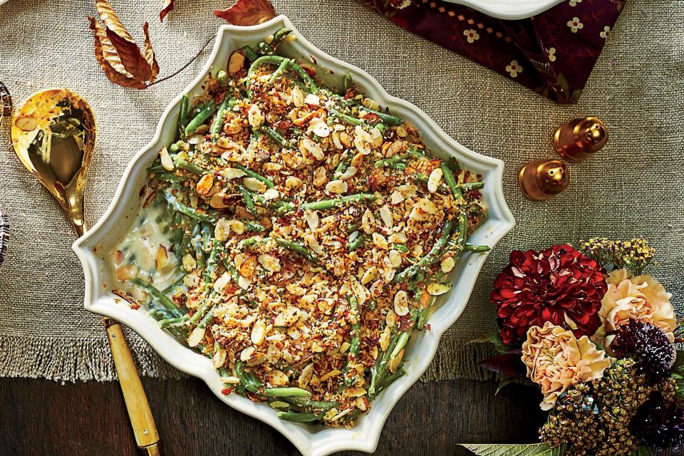 Lemon-Almond Green Bean Casserole