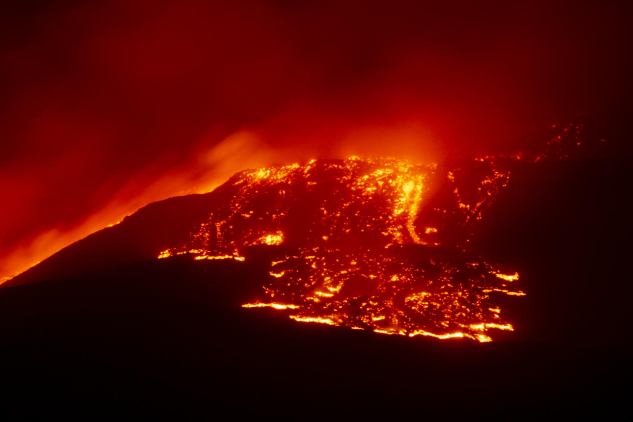 Mount Etna, the highest active volcano in continental Europe, erupted again, spewing ash and molten lava in Catania, Italy on Aug. 15.