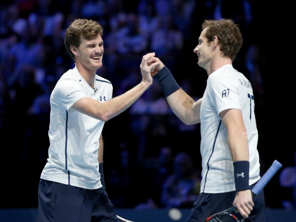 Andy (right) and Jamie Murray: PA