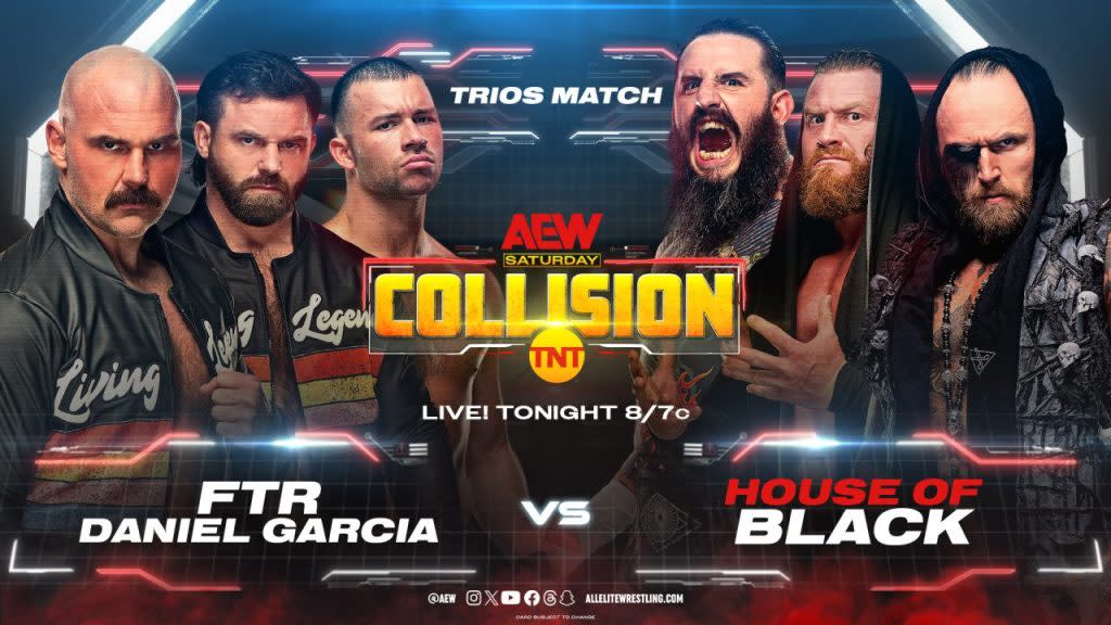 AEW Collision FTR Daniel Garcia House of Black