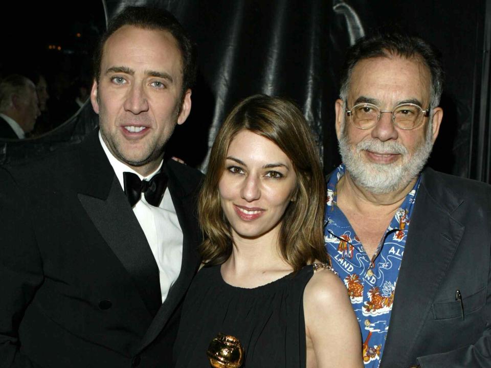 <p>Jeff Vespa Archive/WireImage</p> Nicolas Cage, Sofia Coppola and Francis Ford Coppola 