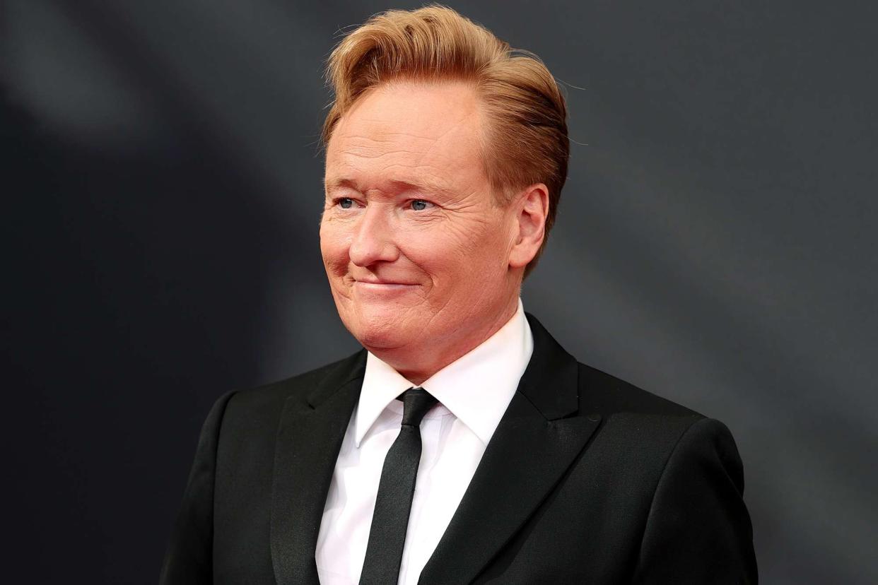 <p>Rich Fury/Getty</p> Conan O’Brien in 2021