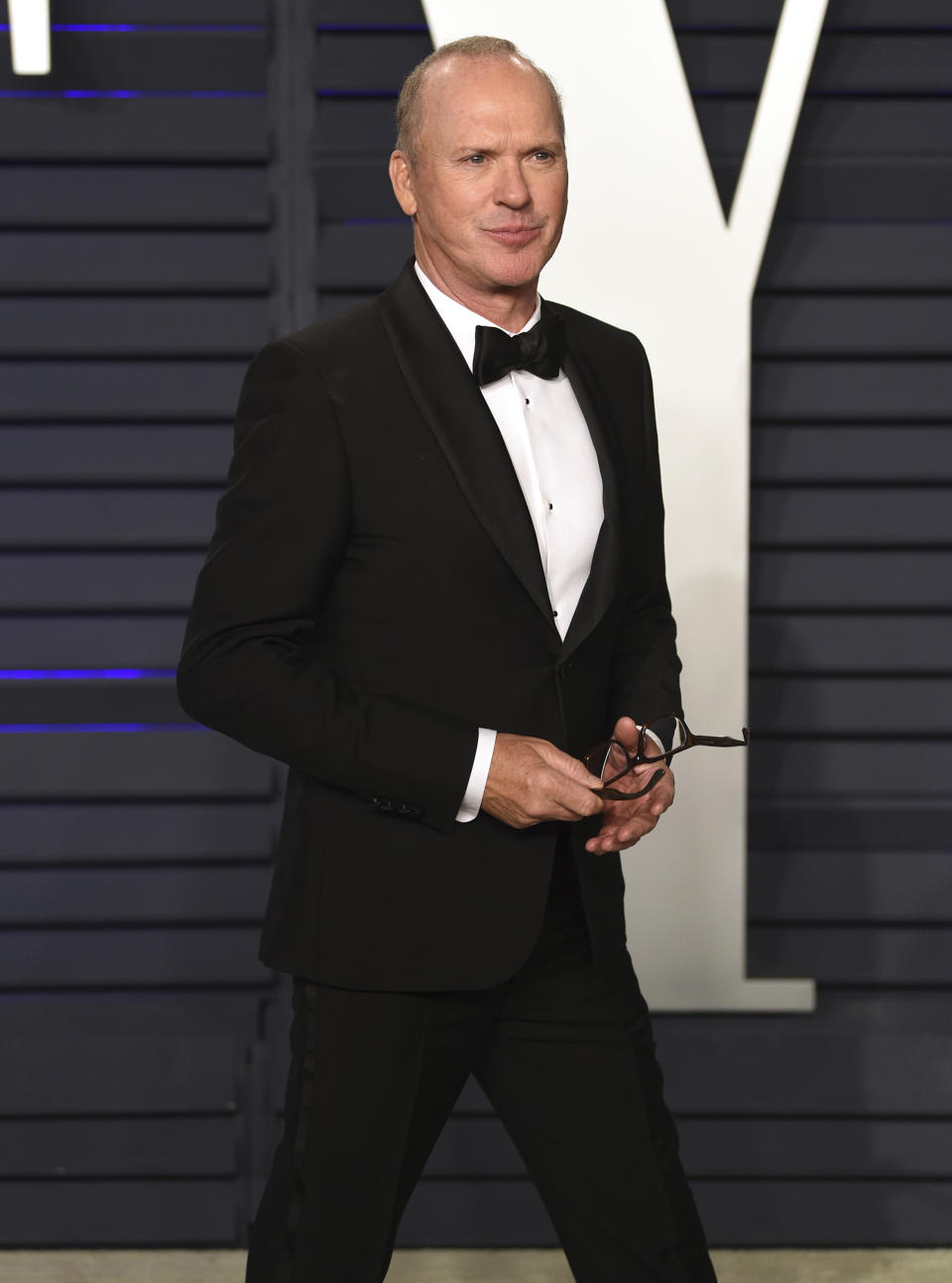 FILE - Michael Keaton arrives at the Vanity Fair Oscar Party on Feb. 24, 2019, in Beverly Hills, Calif. Keaton turns 71 on Sept. 5. (Photo by Evan Agostini/Invision/AP, File)