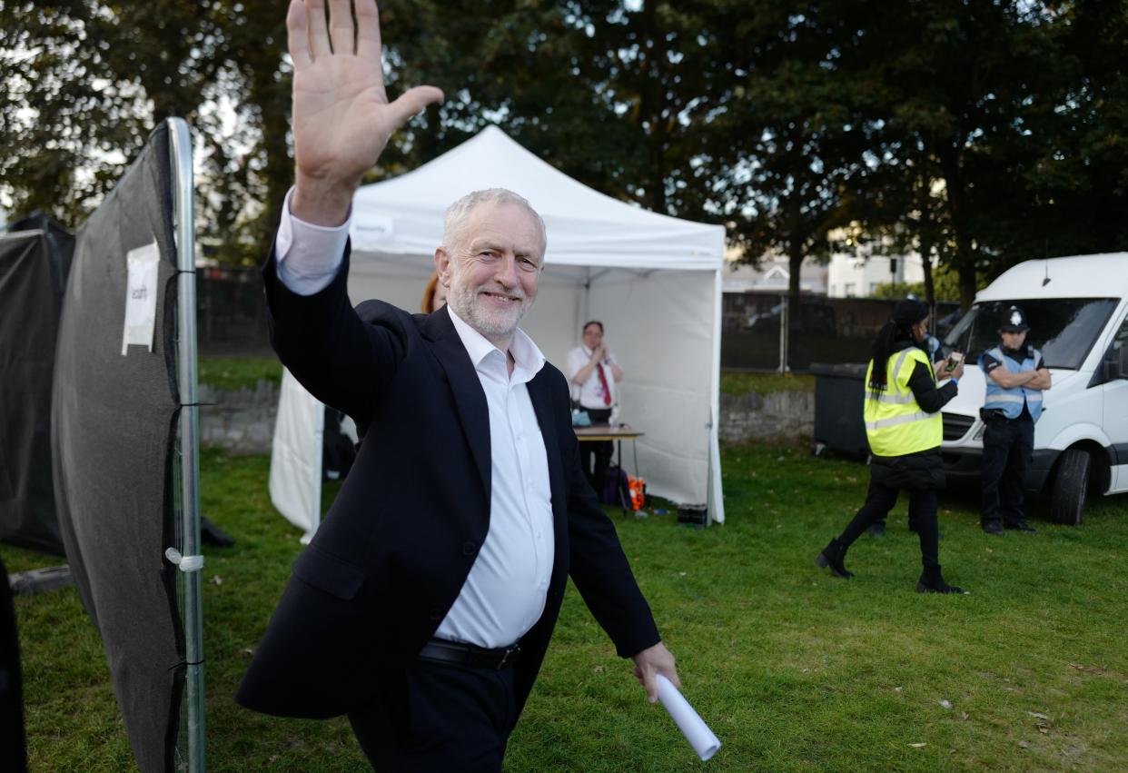 Under pressure: Labour leader Jeremy Corbyn