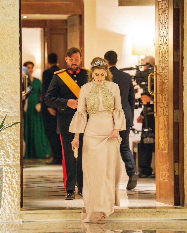 Princess Beatrice's tiara shines at Jordanian royal wedding as she pays ...