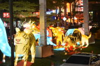 The 12 animals zodiac following the trail. (PHOTOS: Kreta Ayer – Kim Seng Citizens’ Consultative Committee)