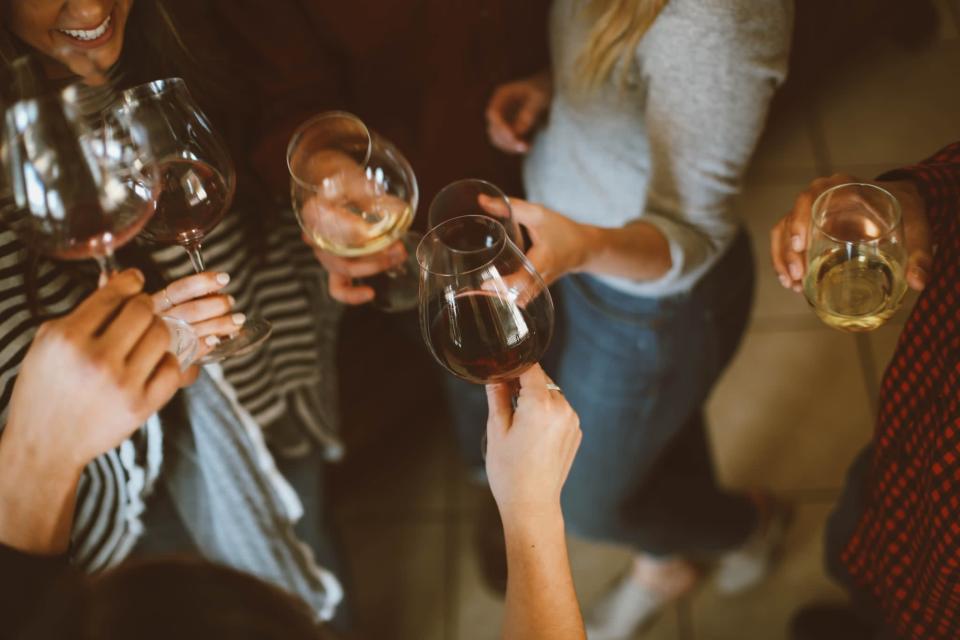 <p>Sometimes, a mere phone call doesn't cut it. Instead, have a virtual happy hour with your long-distance friends. Even just having plans on the calendar can be mood-boosting.</p>