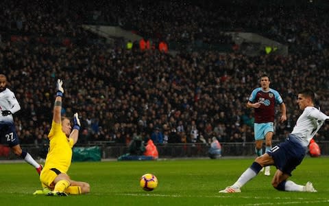 Joe Hart had been in inspired form for Burnley as Spurs looked for a winner - Credit: AFP