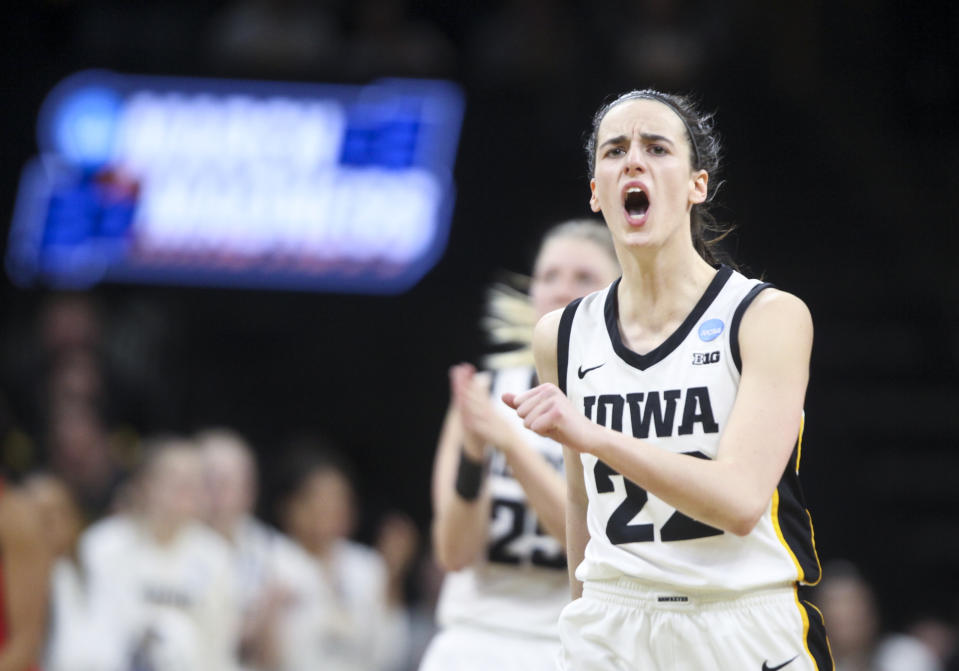 Caitlin Clark's No. 2-seeded Iowa Hawkeyes are the highest remaining seed in the Seattle 4 region. (Matthew Holst/Getty Images)