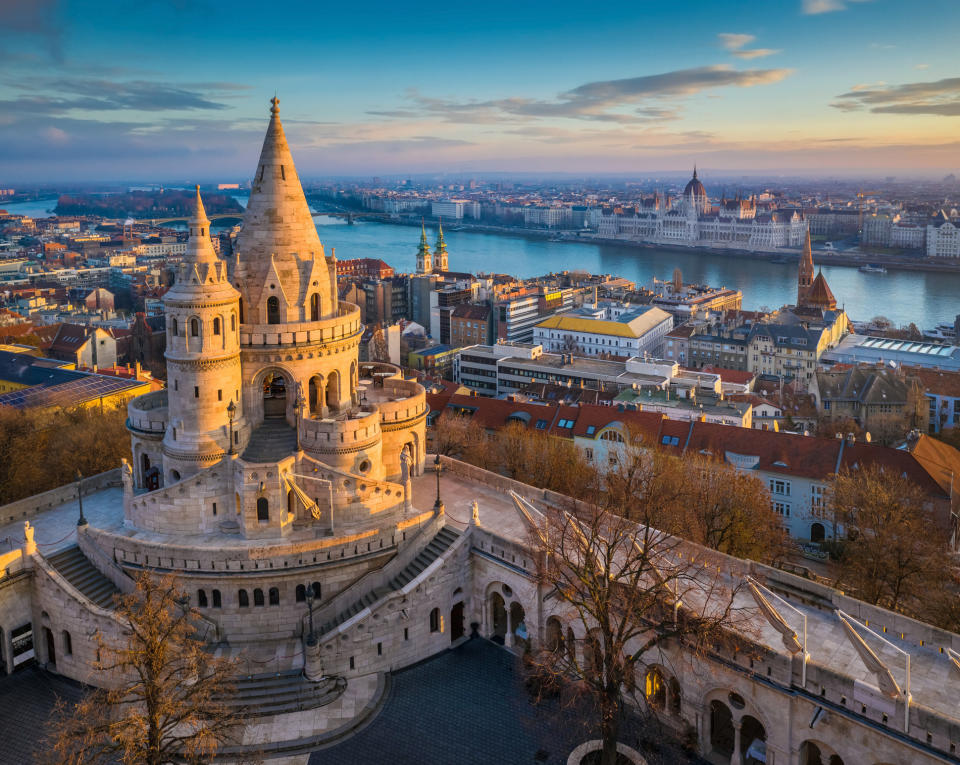 city view with old architecture