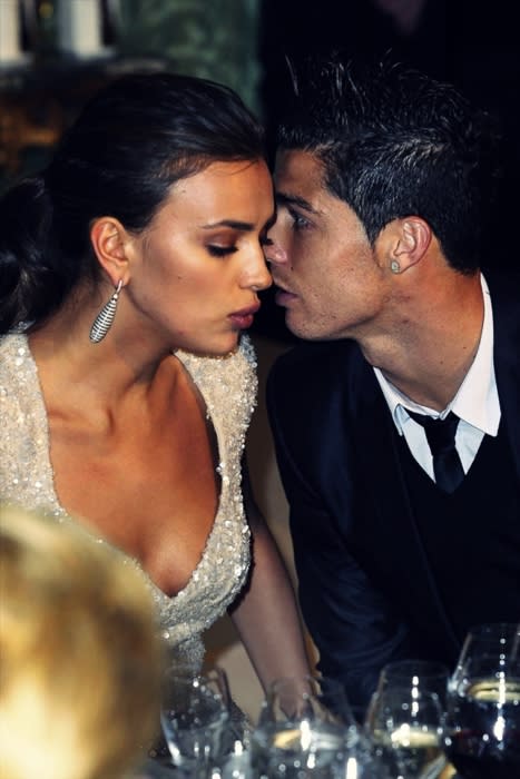 Ronaldo and Irina Shayk at an ambassador's function in Madrid.