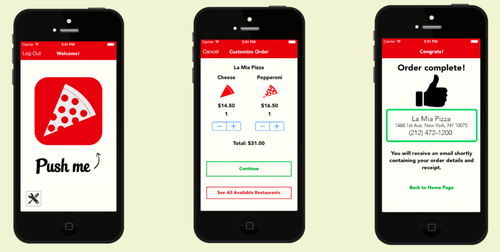 Push for Pizza app